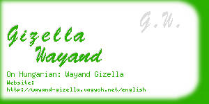 gizella wayand business card